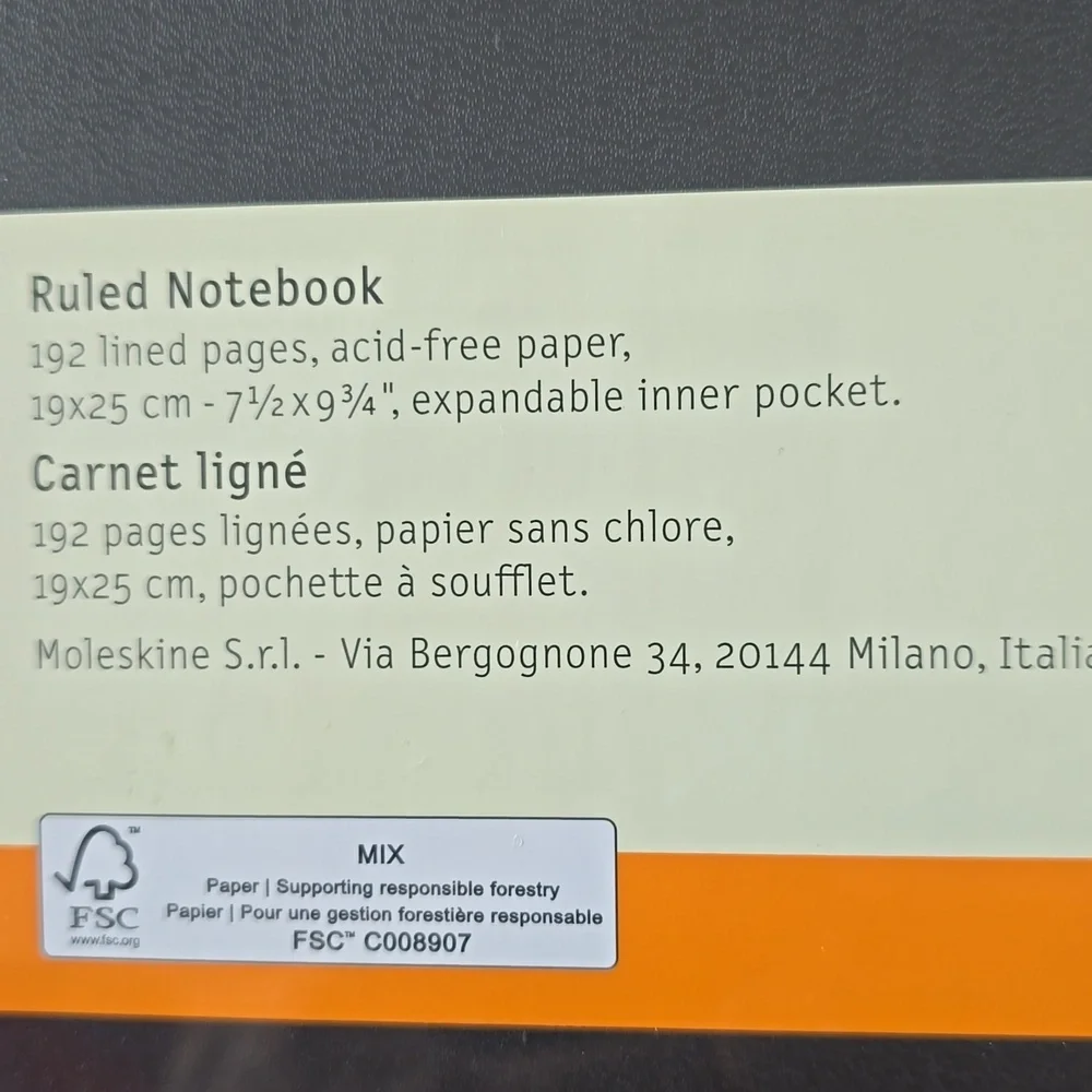❤️BUY 5 GET 3 FREE Classic Notebook, Hard Cover, Black, Retail $33.00 USD